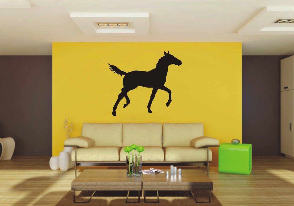 Picniva Horse Sty9 Vinyl Wall Decal, Approx 22 x 19.46 in, Removable