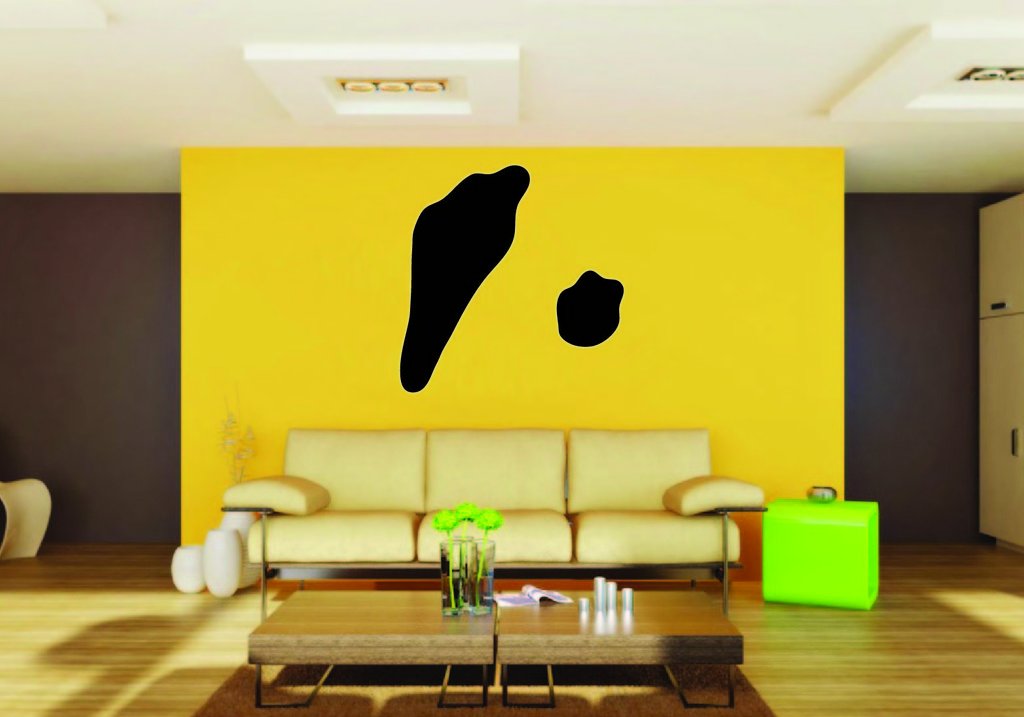 Picniva Cottontail Track Vinyl Wall Decal, Approx 22 in Square, Removable