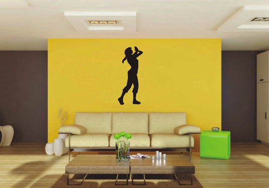 Picniva Woman Sty15 Vinyl Wall Decal, Approx 22 x 51.58 in, Removable