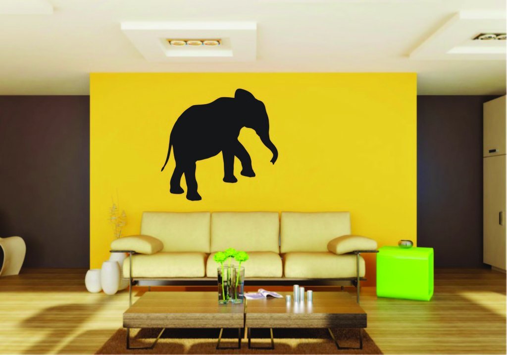 Picniva Elephant Baby Sty11 Vinyl Wall Decal, Approx 22 x 21.11 in
