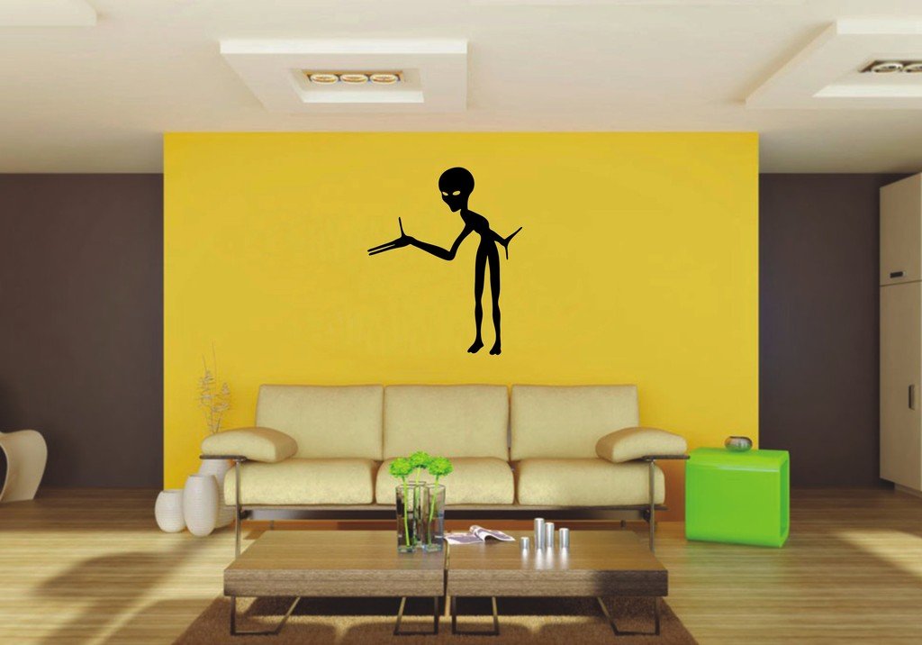 Picniva 22x26.65 Alien Style 1a Vinyl Wall Decal Fantasy Decor