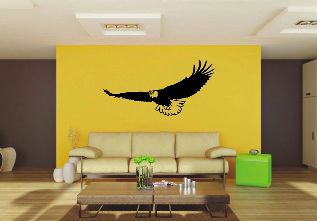 Picniva Eagle Sty25 Vinyl Wall Decal, Approx 22 x 11.09 in, Home Decor