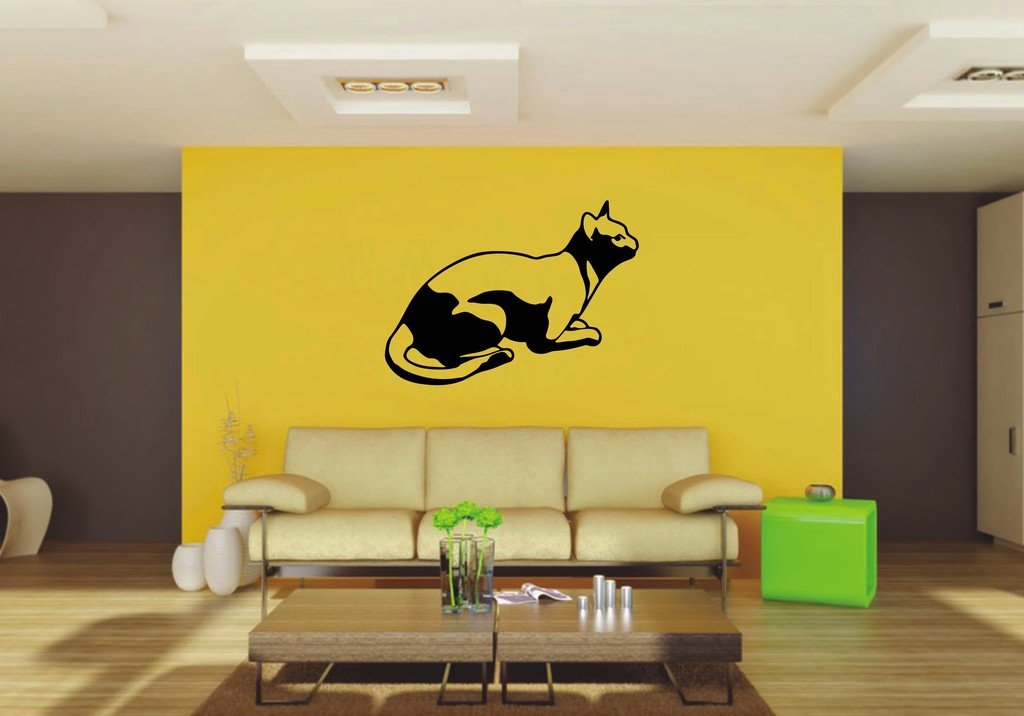 Picniva 22x16.02 Cat Style 23 Vinyl Wall Decal Breed