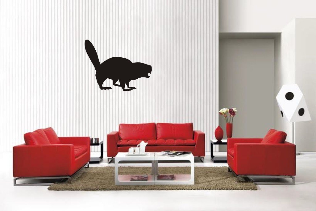 Picniva Beaver Style6 Wall Decal Removable Home Decor