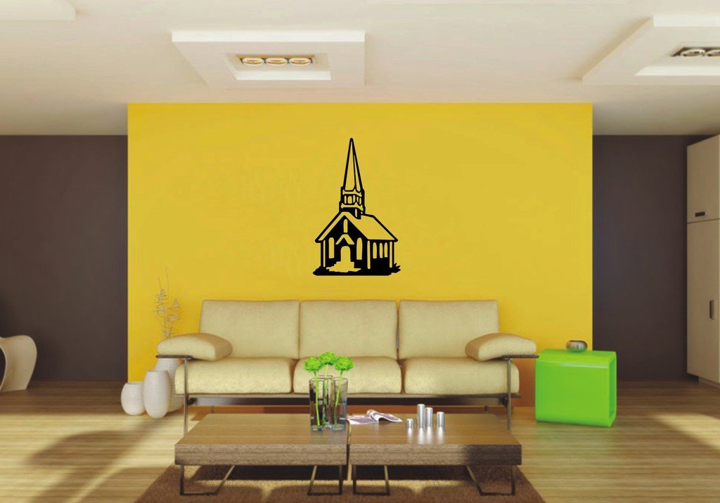 Picniva 22x34.55 Church Style 1 Vinyl Wall Decal Nature