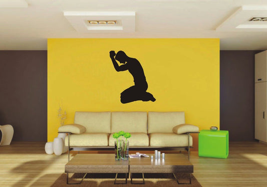 Picniva Man Sty9 Vinyl Wall Decal, Approx 22 x 25.11 in, Removable