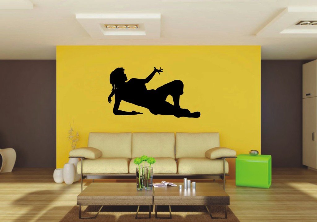 Picniva 22x12.09 Laying Style 2 Vinyl Wall Decal Figure