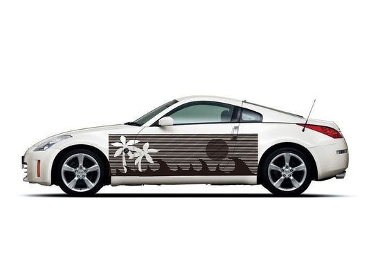 Picniva sty510Car Body Side Stripes Vinyl Graphics Sticker Decals 2 Pcs