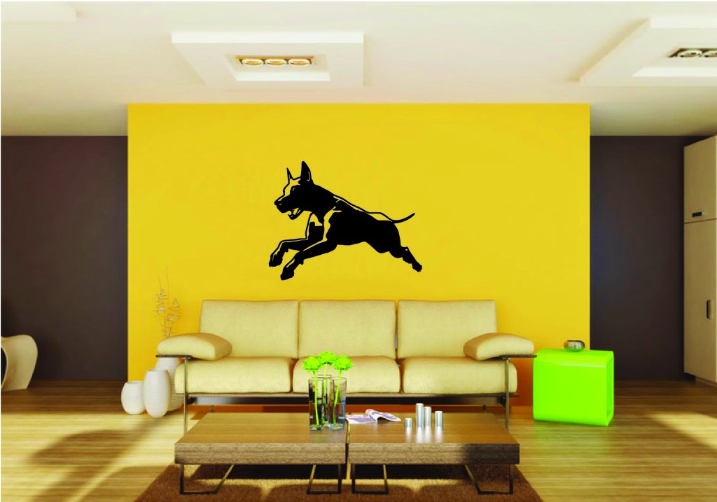 Picniva Doberman Dog Style 7 Removable Vinyl Wall Decal