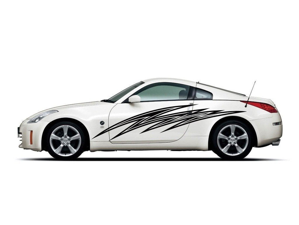 Picniva Style 40 Racing Side Stripe Vinyl Decals, 11 x 73 in, 2 Pc