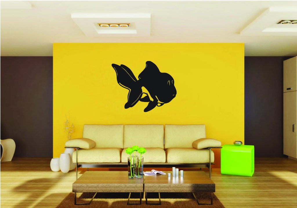 Picniva Goldfish Style 1 Removable Vinyl Wall Decal