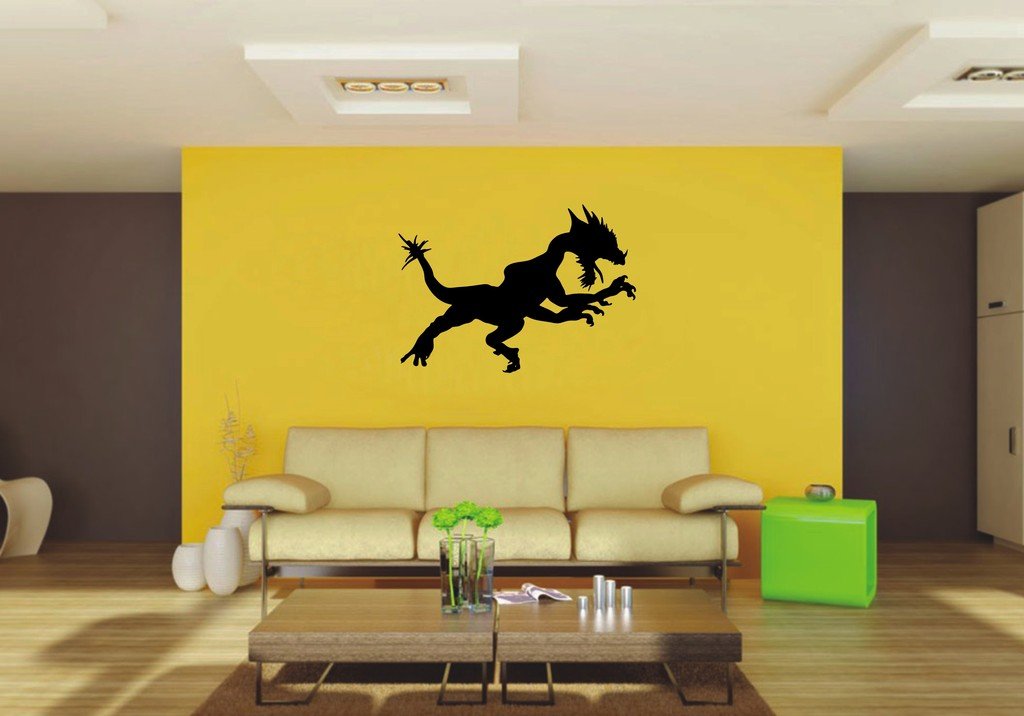 Picniva 22x15.62 Dragon Style 4a Vinyl Wall Decal Fantasy Decor