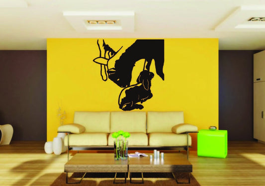 Picniva Boer Goat Sty2 Vinyl Wall Decal, Approx 22 in Square, Removable