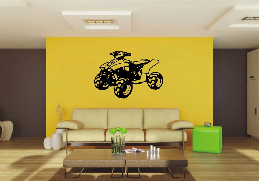 Picniva 22x15.08 4 Wheeler Style 1 Vinyl Wall Decal Motorsport