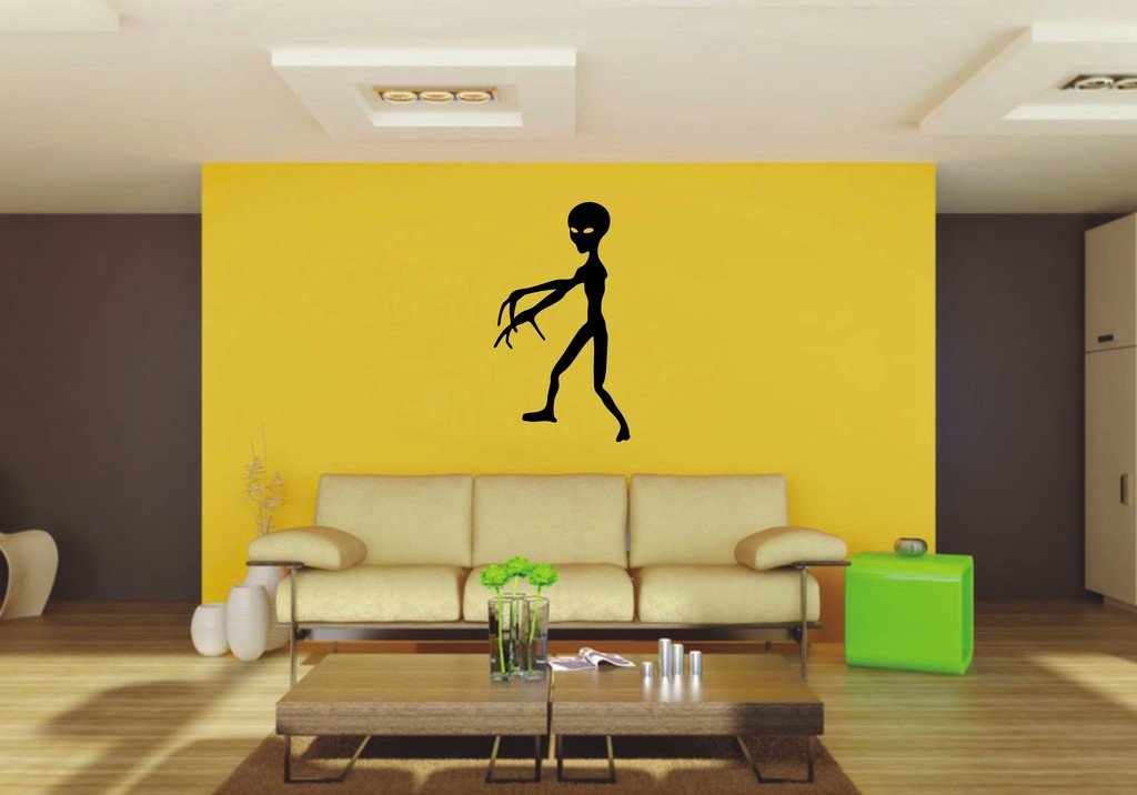 Picniva 22x38.77 Alien Style 20a Vinyl Wall Decal Fantasy Decor