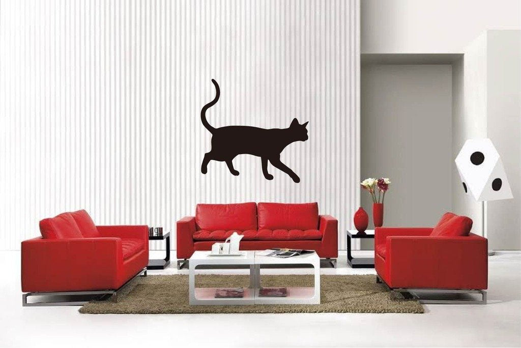 Picniva Matte Black Siamese Cat Style 20 Vinyl Wall Decal Pet Decor