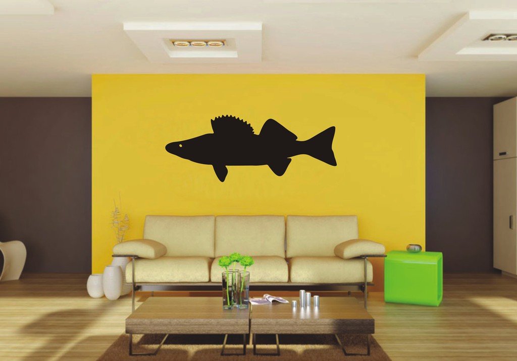 Picniva Fish Sty67 Vinyl Wall Decal, Approx 22 x 8.65 in, Removable