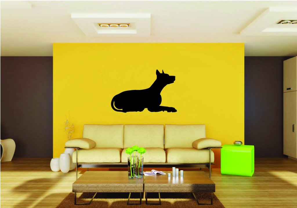 Picniva Doberman Dog Style 16a Removable Vinyl Wall Decal