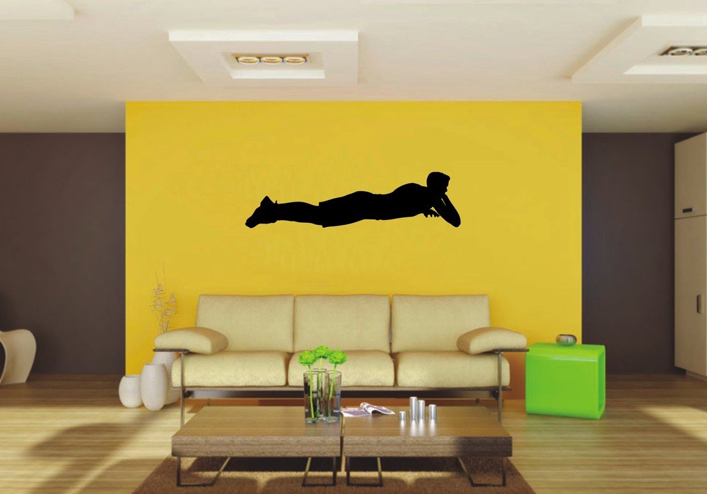 Picniva Laying Style 4 Wall Decal Figure Silhouette Decor