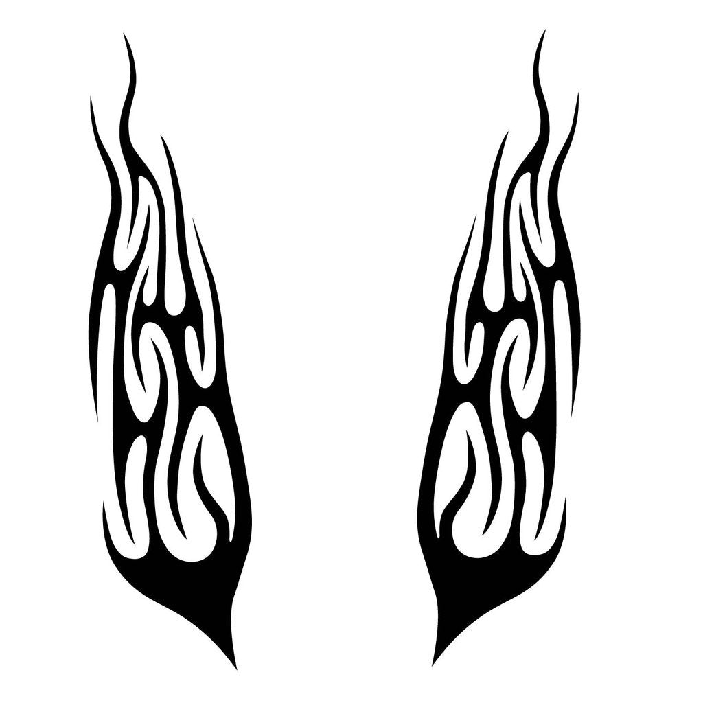 Picniva Style 331 Racing Side Stripe Vinyl Decals, 20 x 22 in, 2 Pc