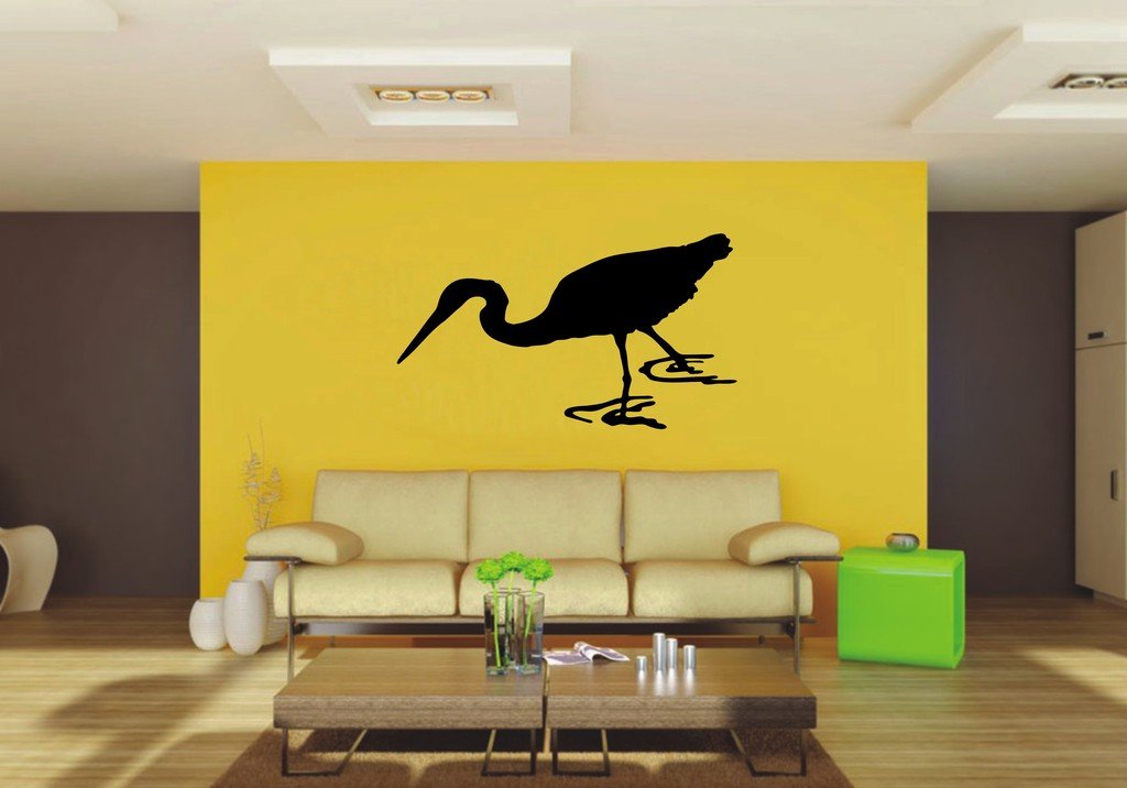 Picniva Crane Sty2 Vinyl Wall Decal, Approx 22 x 12.25 in, Home Decor