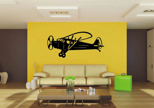 Picniva 22x10.06 Airplane Style 1 Vinyl Wall Decal Aviation
