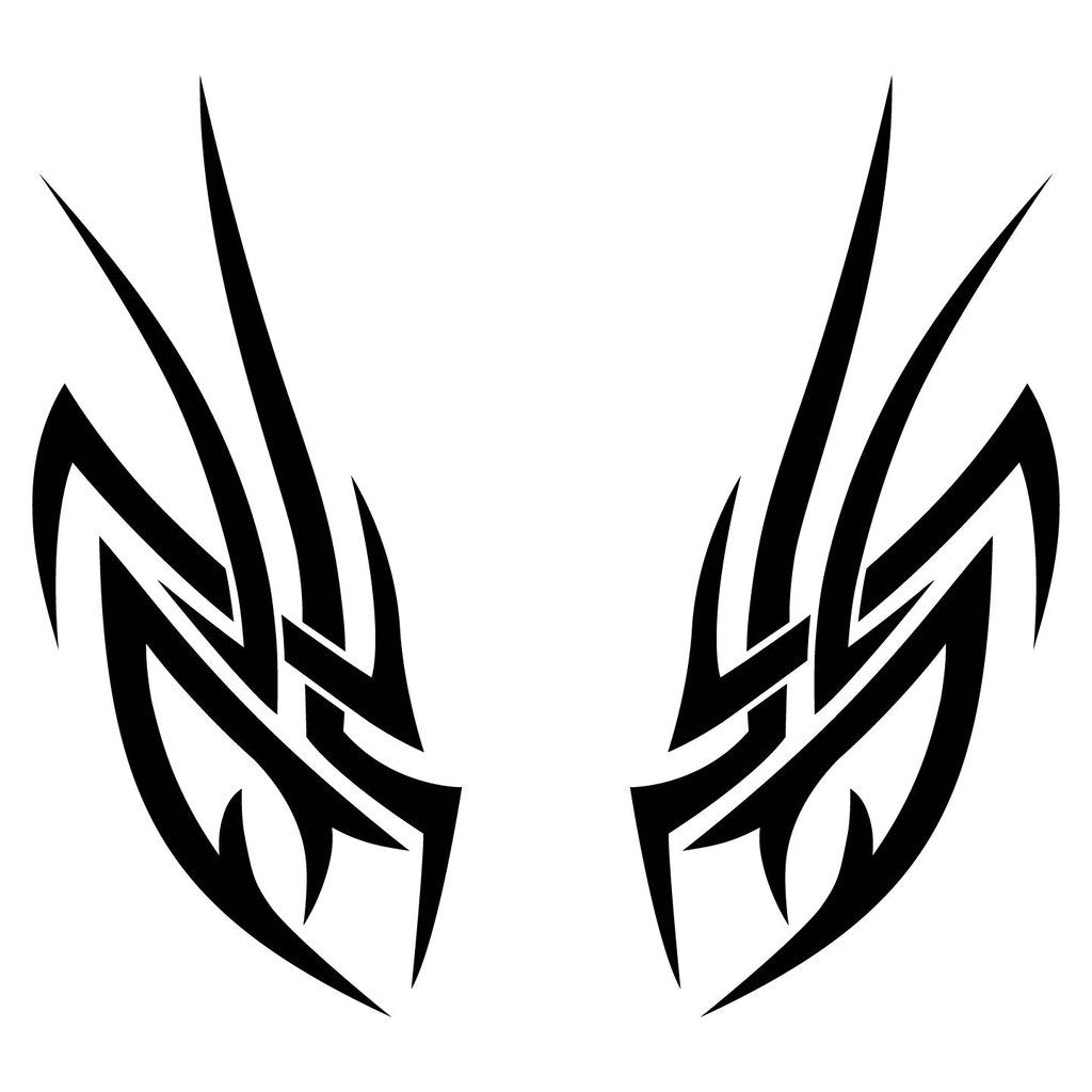 Picniva sty357 Racing Car Body Side Stripes Sticker Decal 2 Pcs