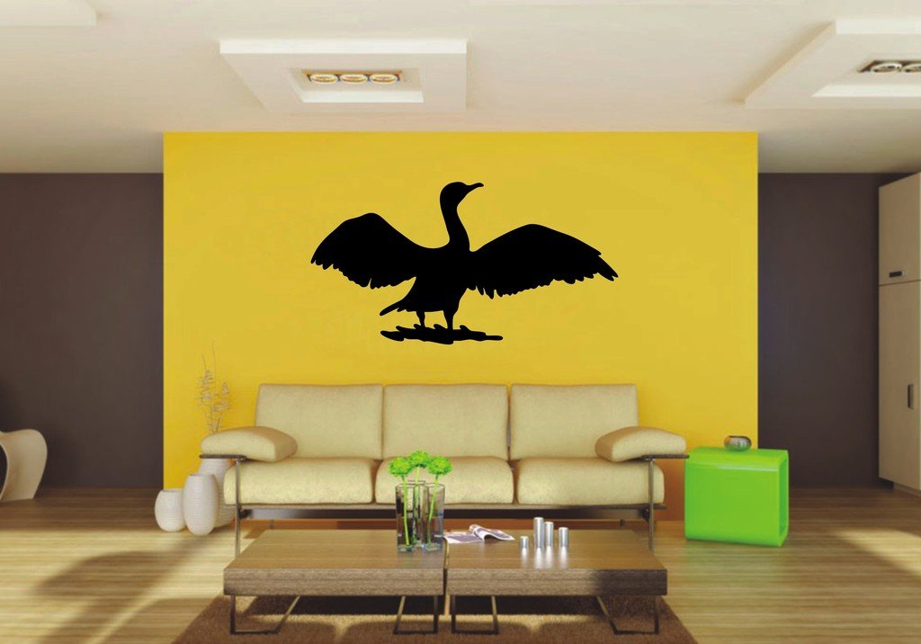 Picniva Crane Sty4 Vinyl Wall Decal, Approx 22 x 11.63 in, Home Decor