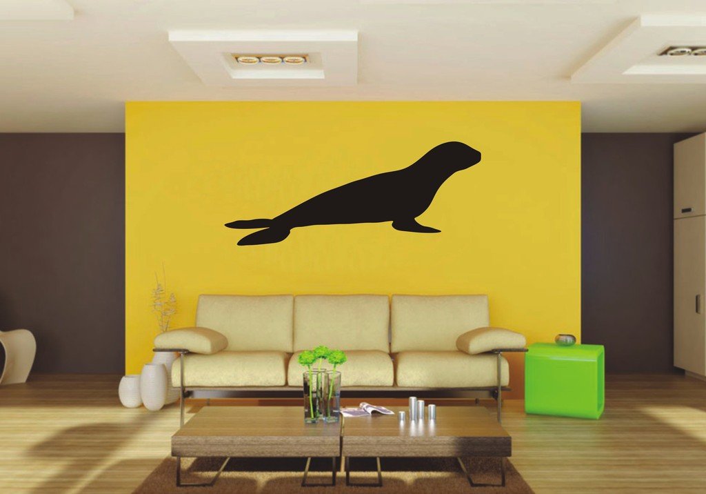 Picniva Sea Lion Sty1 Vinyl Wall Decal, Approx 22 x 8.92 in, Removable