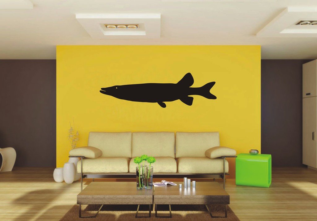 Picniva Fish Sty86 Vinyl Wall Decal, Approx 22 x 6.62 in, Removable
