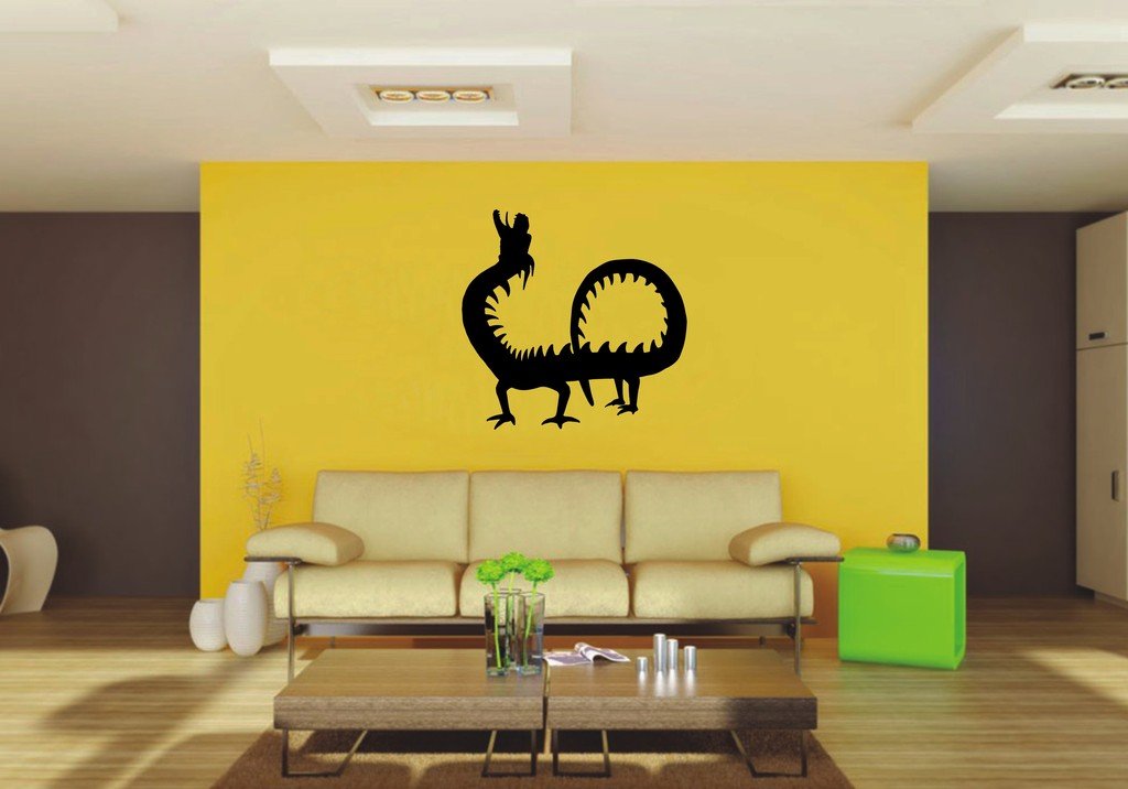 Picniva 22x21.5 Orient Dragon Style 9 Vinyl Wall Decal Fantasy Decor