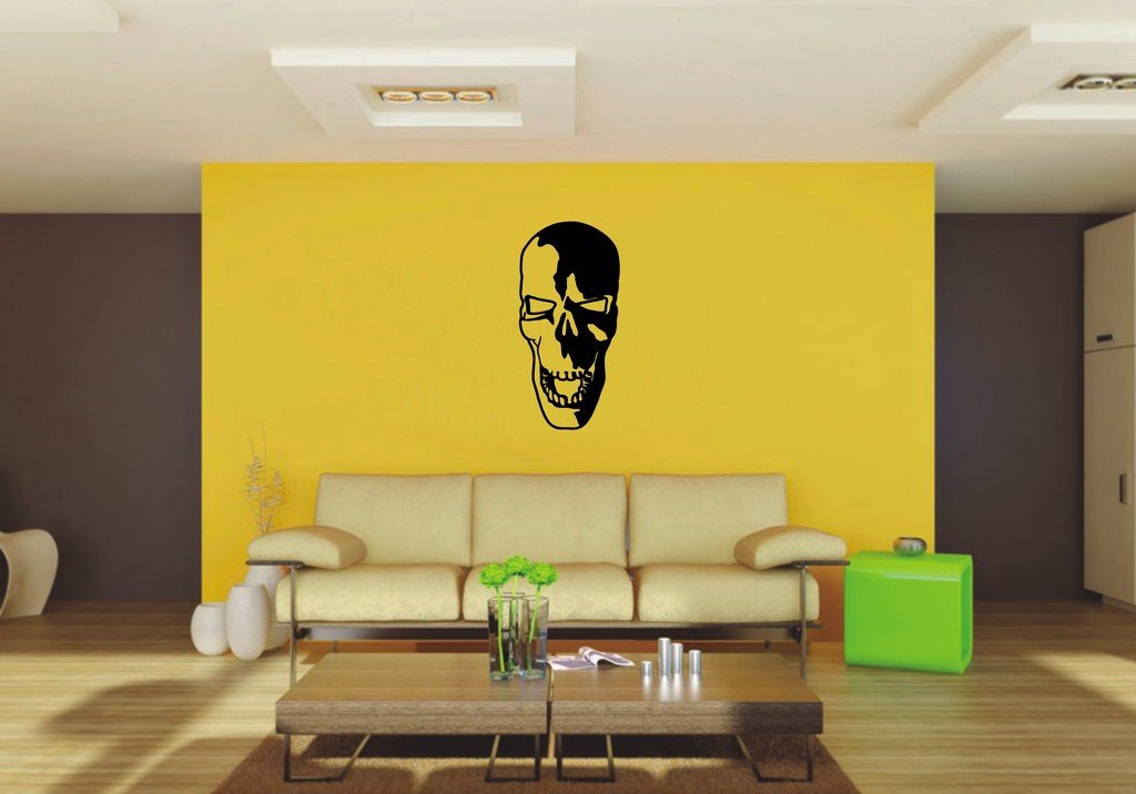 Picniva 22x45.55 Skull Style 29 Vinyl Wall Decal Fantasy Decor