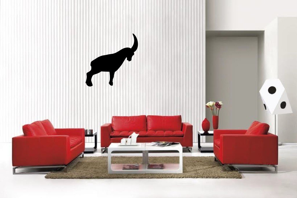 Picniva Matte Black Capricorn Style 4 Vinyl Wall Decal Zodiac Astrology