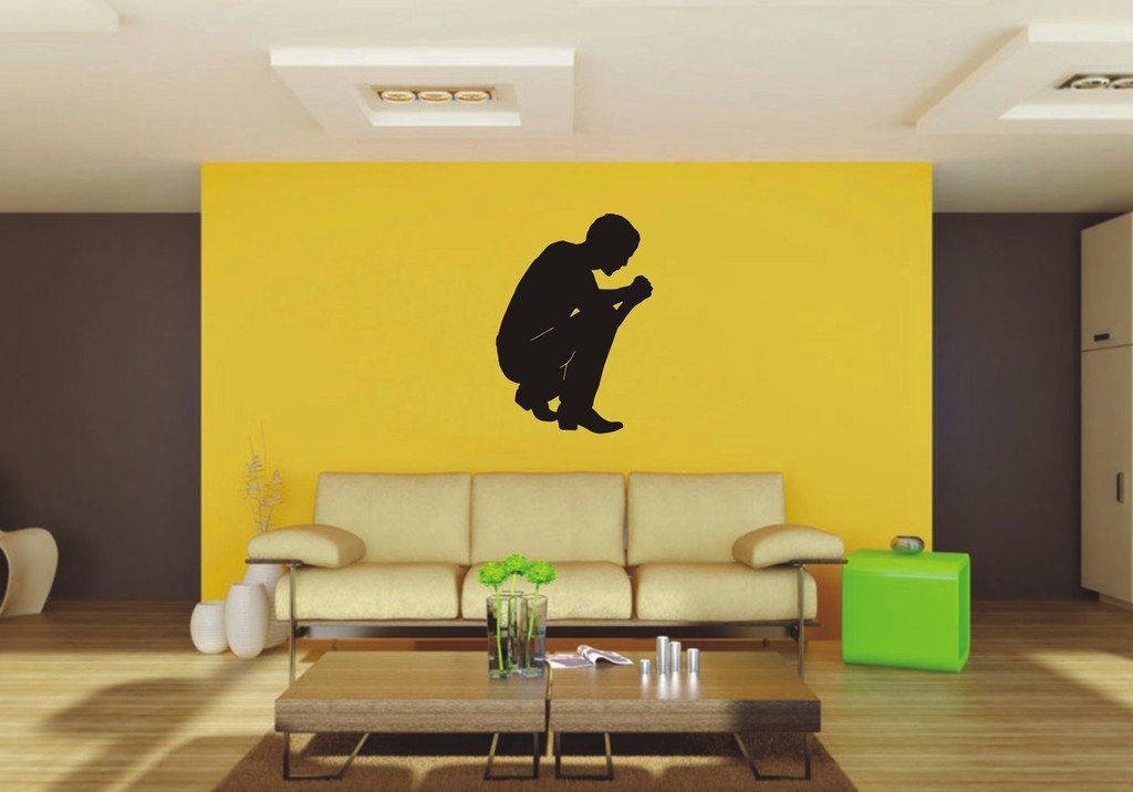 Picniva Man Sty21 Vinyl Wall Decal, Approx 22 x 30.87 in, Removable