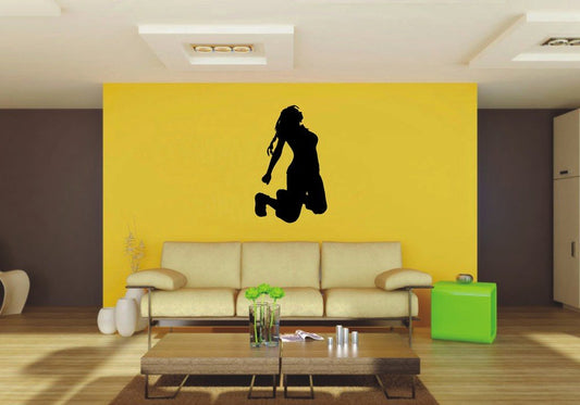 Picniva 22x35.92 Kneeling Style 4 Vinyl Wall Decal Figure