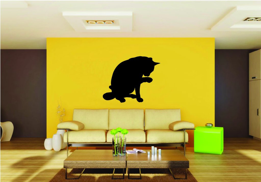 Picniva Cat Style 18a Removable Vinyl Wall Decal