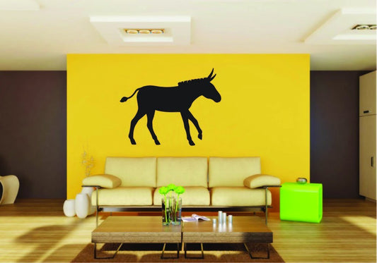 Picniva Donkey Sty12 Vinyl Wall Decal, Approx 22 x 17.2 in, Removable