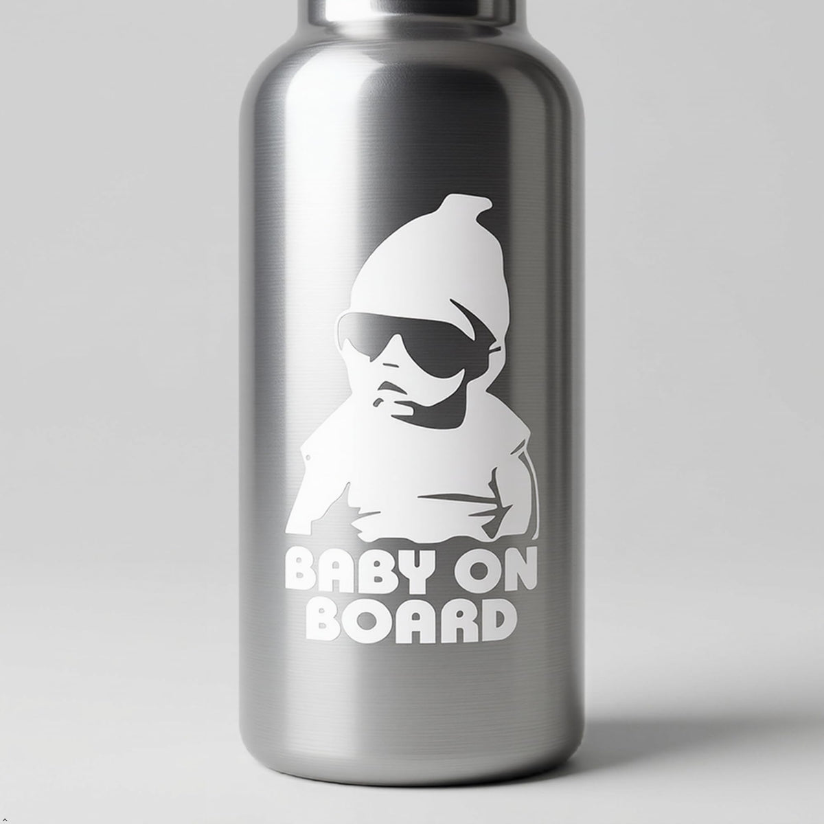 Decaltor Baby on Board Novelty Vinyl Decal, 5 in, Car Window Sticker