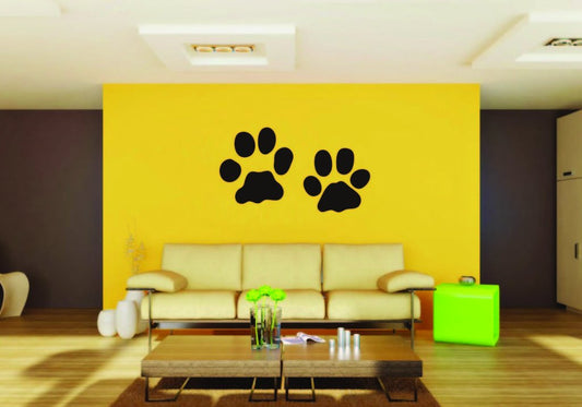 Picniva Bobcat Track Vinyl Wall Decal, Approx 22 x 13.2 in, Removable