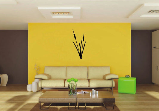 Picniva 22x48.67 cattails Style 2 Vinyl Wall Decal Nature