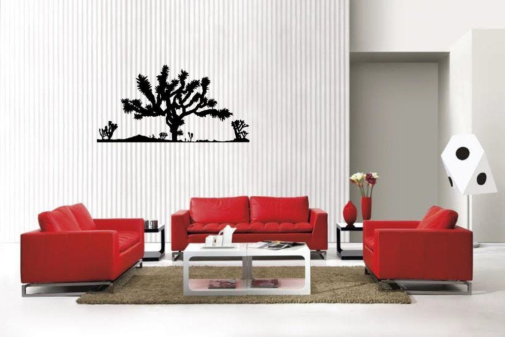 Picniva Matte Black Tree Style 8 Vinyl Wall Decal Nature Botanical Decor