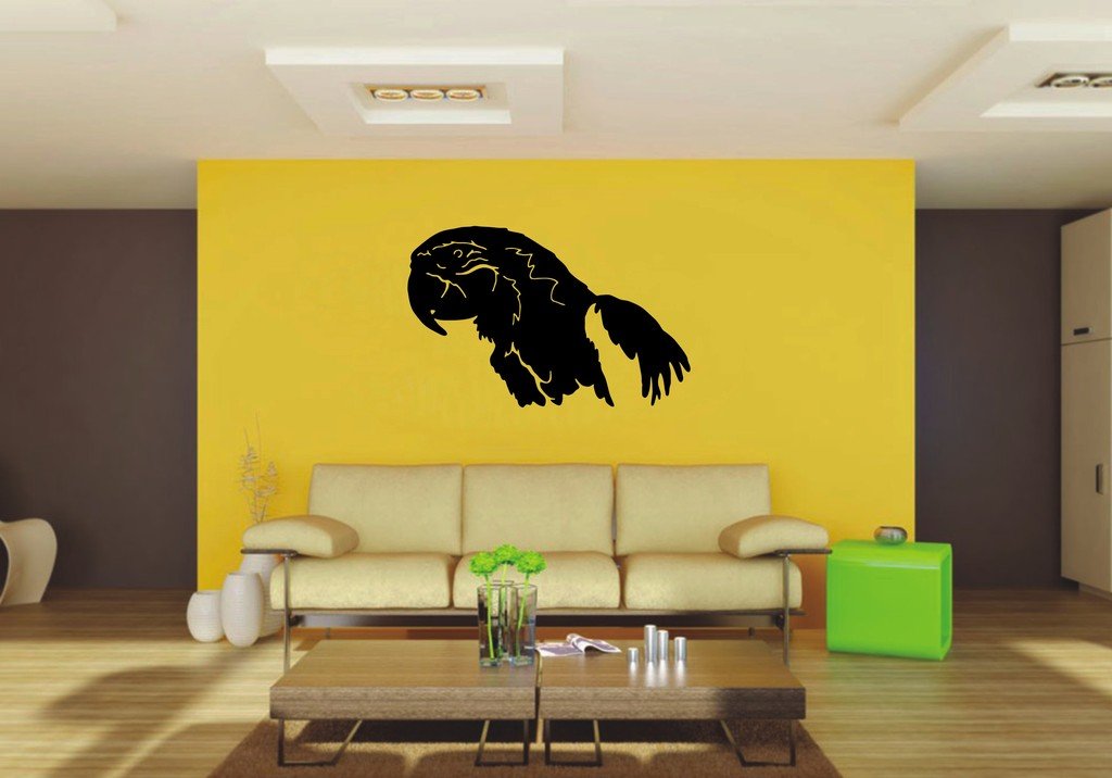 Picniva Parrot Sty4 Vinyl Wall Decal, Approx 22 x 14.1 in, Removable