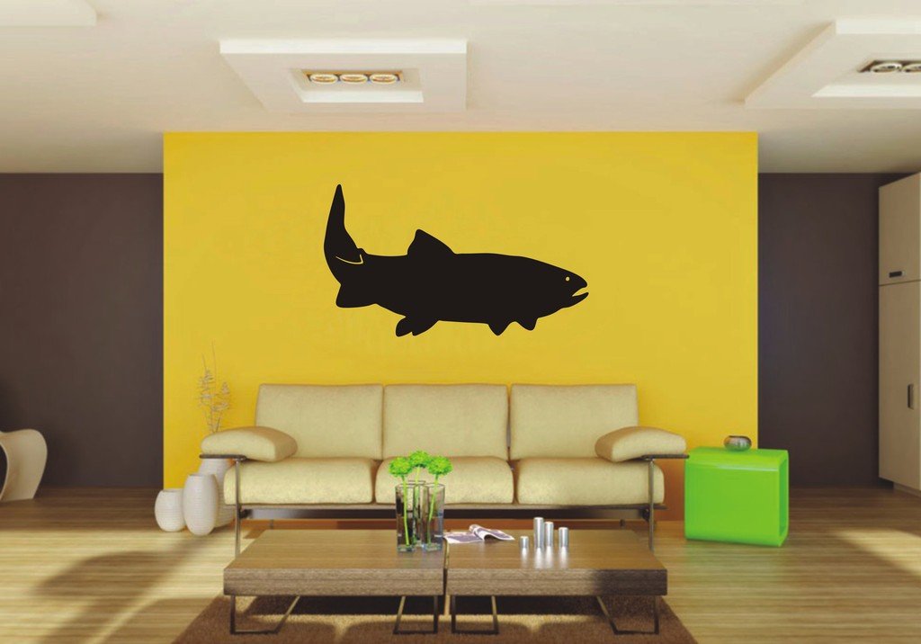 Picniva Cutthroat Trout Vinyl Wall Decal, Approx 22 x 12.66 in, Removable