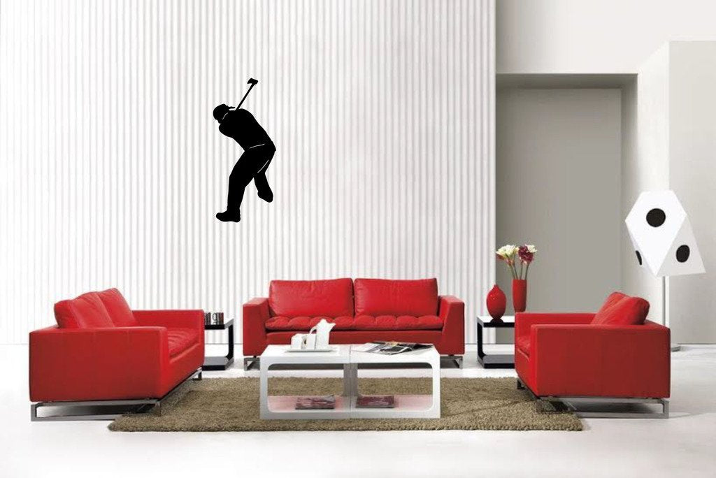 Picniva Matte Black Axe Style 1 Vinyl Wall Decal Home Decor
