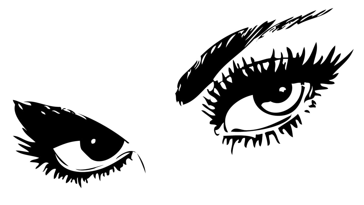 Decaltor Eyes Eyelash Vinyl Wall Decal
