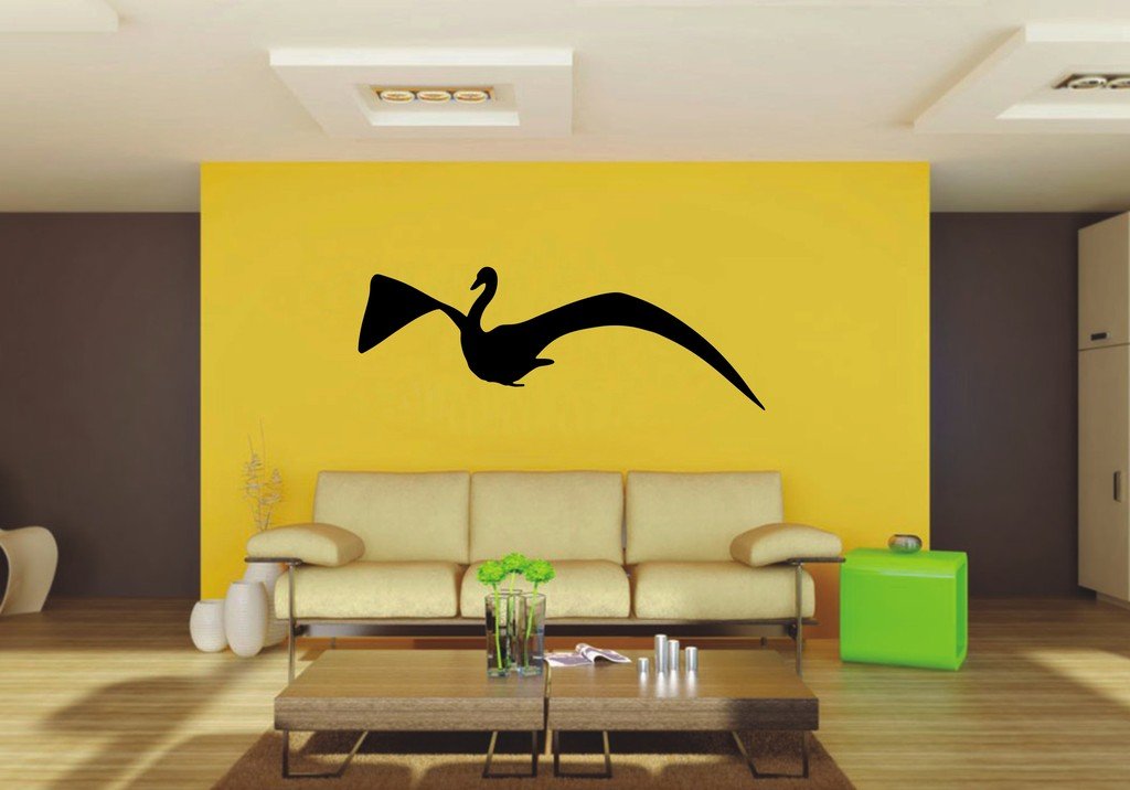 Picniva Swan Sty7 Vinyl Wall Decal, Approx 22 x 7.76 in, Removable