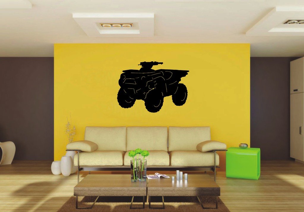 Picniva 22x15.68 4 Wheeler Style 9 Vinyl Wall Decal Motorsport