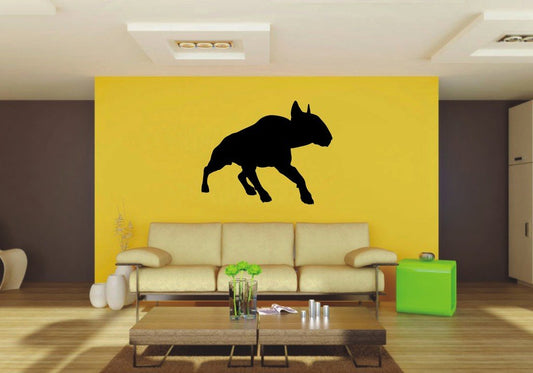 Picniva 22x17.4 Bull Terrier Style 30 Vinyl Wall Decal Dog Breed