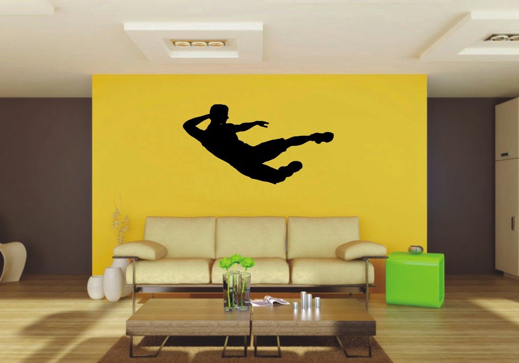 Picniva Flying kick2 sty Wall Decal Figure Silhouette Decor