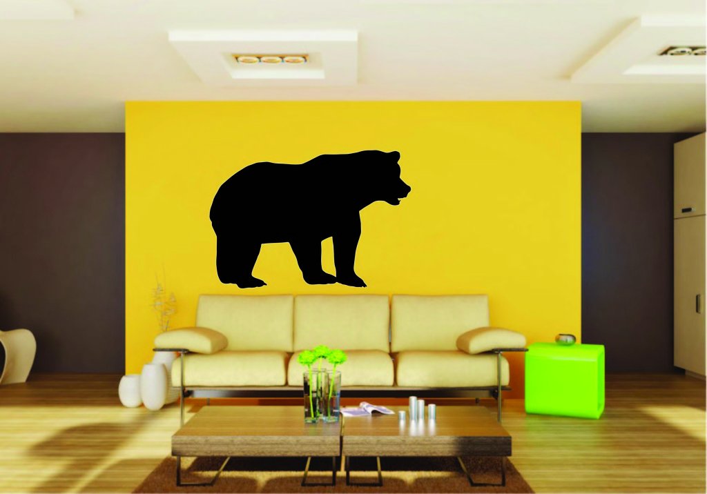 Picniva Bear Sty18 Vinyl Wall Decal, Approx 22 x 15.25 in, Removable